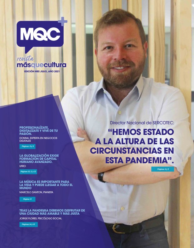 Portada Edición 14 Revista MQC — Julio 2021